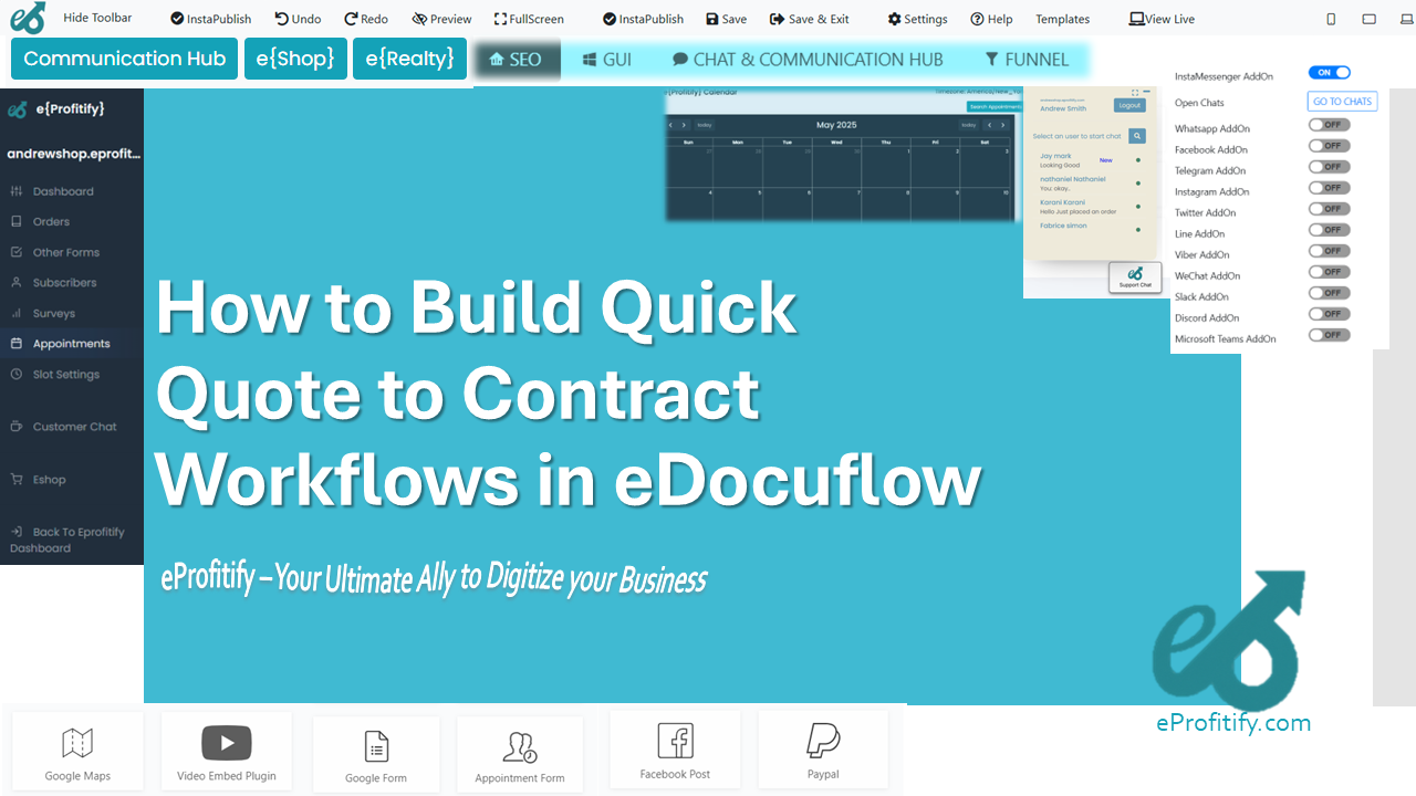 How to Build Quick Quote to Contract Workflows in eDocuflow
